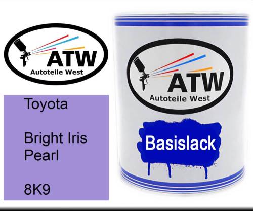 Toyota, Bright Iris Pearl, 8K9: 1L Lackdose, von ATW Autoteile West.